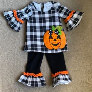 Fall pumpkin outfit Emily Rose 18 month